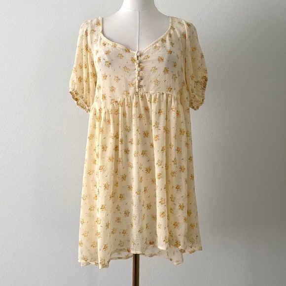 Urban Outfitters Dresses & Skirts - Urban Outfitters Baby Doll Coquette Baby Doll Flowy Cottage Core Dress Soft Girl